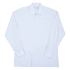 C&A Mens Plain Shirt Blue Long Sleeve M
