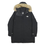 THE NORTH FACE Womens Black Parka XL Polyester Zip Faux Fur Hooded Winter Jacket
