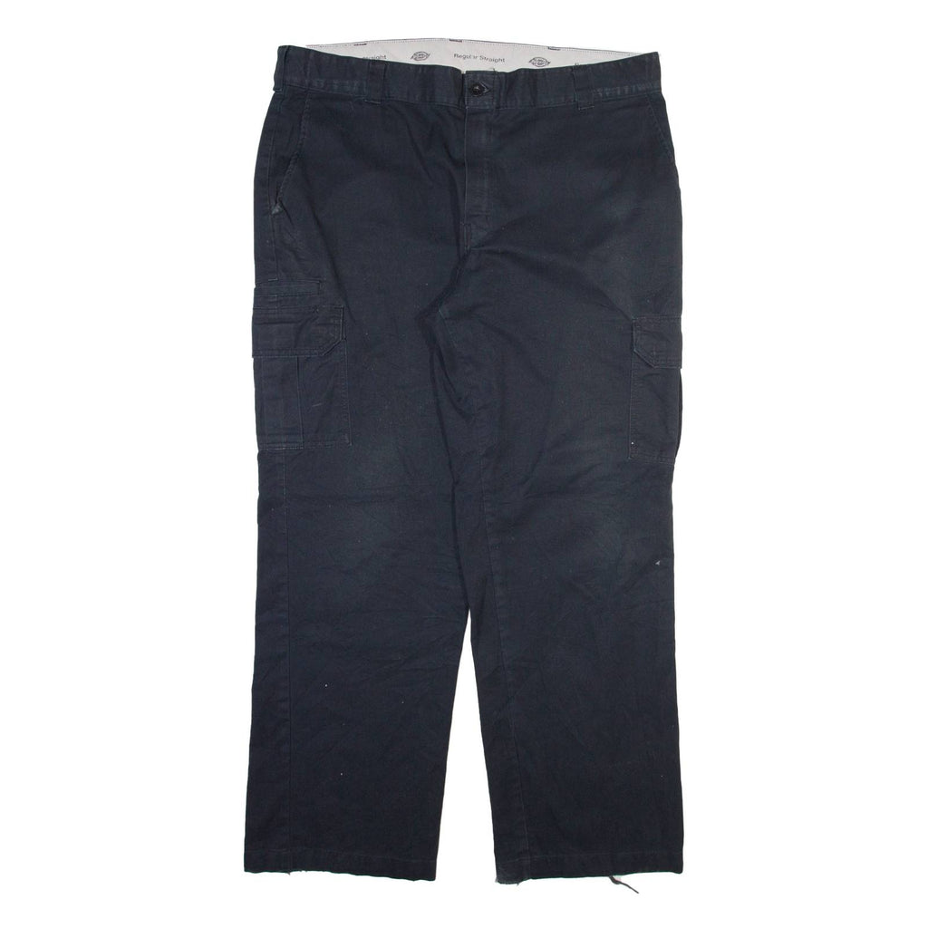 DICKIES Cargo Mens Trousers Black Regular Straight W40 L31