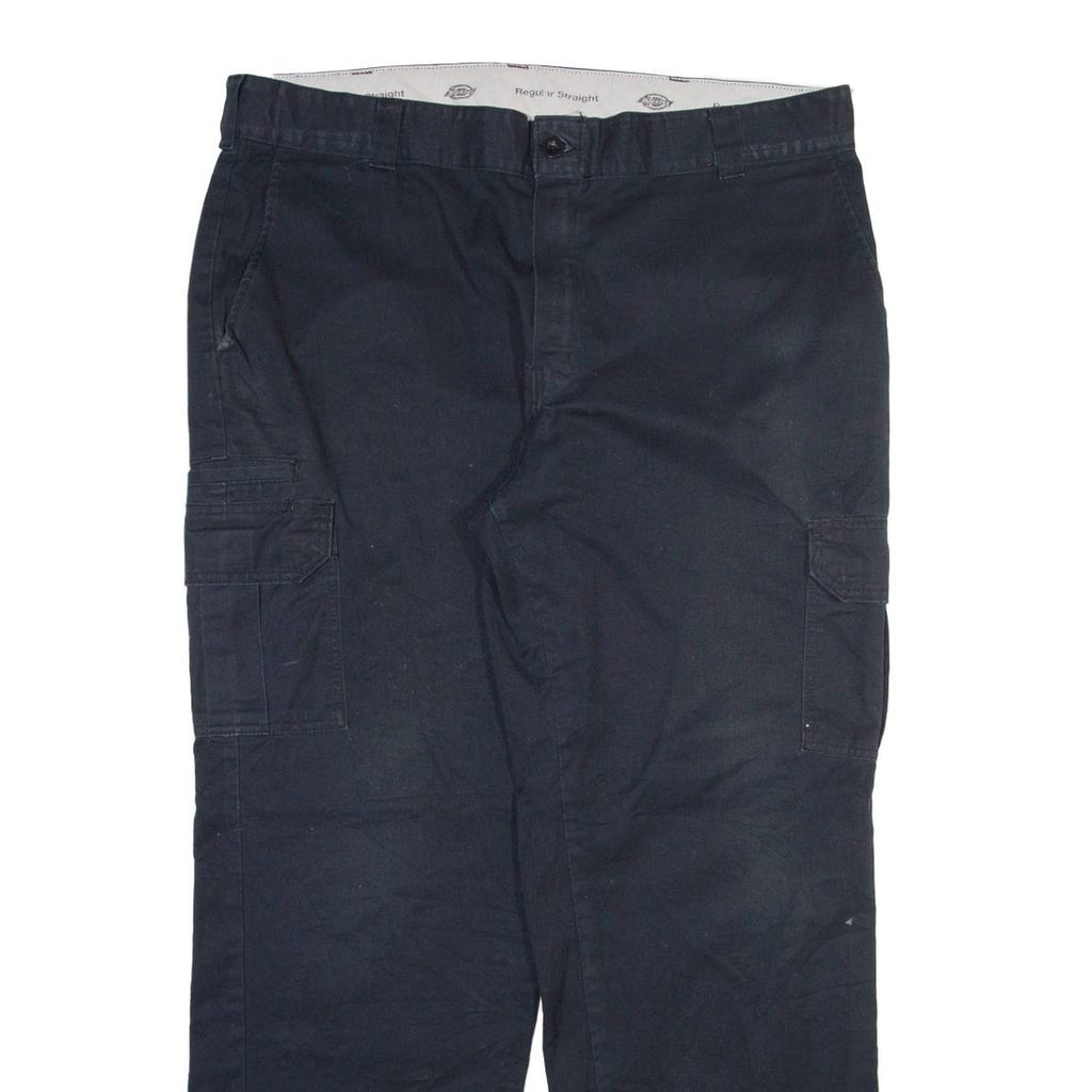 DICKIES Cargo Mens Trousers Black Regular Straight W40 L31