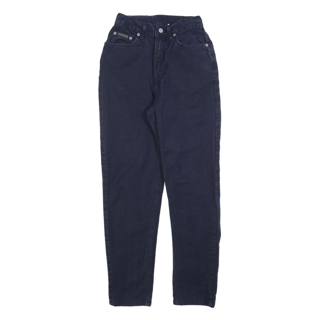 CALVIN KLEIN Womens Jeans Blue Slim Skinny Denim W24 L28 Stylish Zip Closure