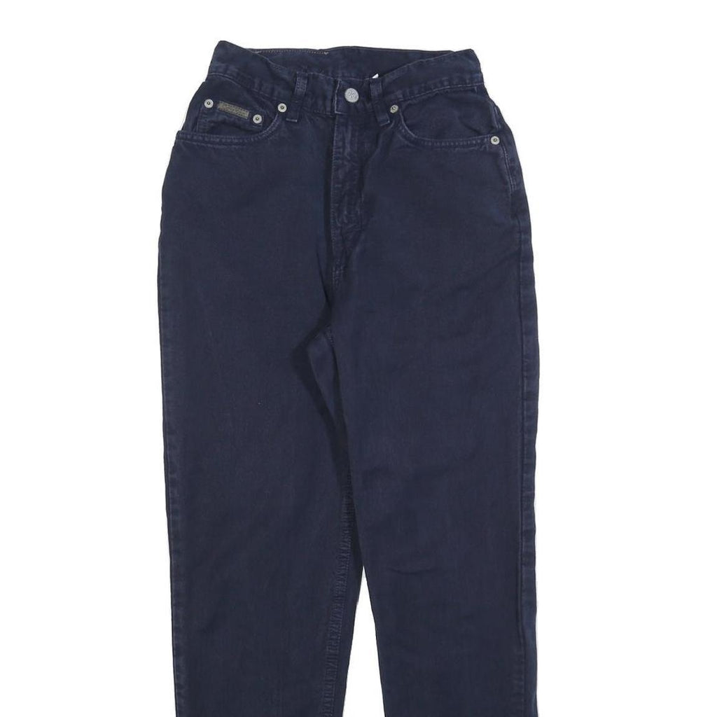 CALVIN KLEIN Womens Jeans Blue Slim Skinny Denim W24 L28 Stylish Zip Closure
