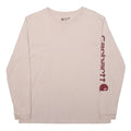 CARHARTT Boys Beige Long Sleeve Crew Neck T-Shirt Logo L Cotton Blend