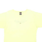 HARLEY DAVIDSON Womens Yellow Cotton Blend Graphic T-Shirt XL Crew Neck Short