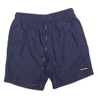 CALVIN KLEIN Mens Navy Blue Casual Shorts M W30 Drawstring Comfort