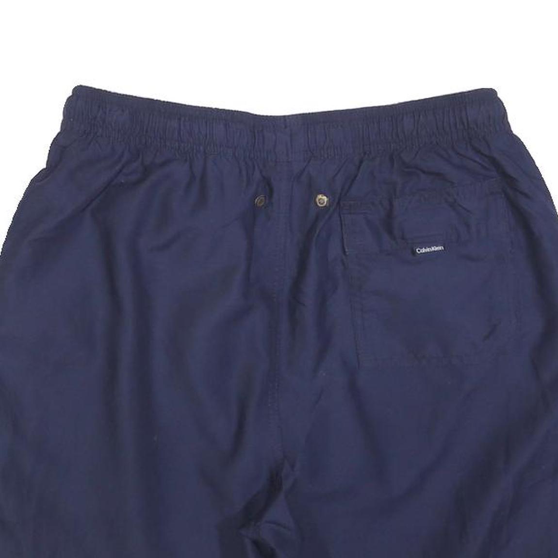 CALVIN KLEIN Mens Navy Blue Casual Shorts M W30 Drawstring Comfort