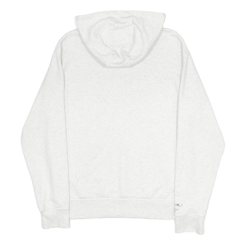 NEW BALANCE Mens White Pullover Hoodie S All Good Graphic Print Casual