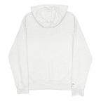 NEW BALANCE Mens White Pullover Hoodie S All Good Graphic Print Casual