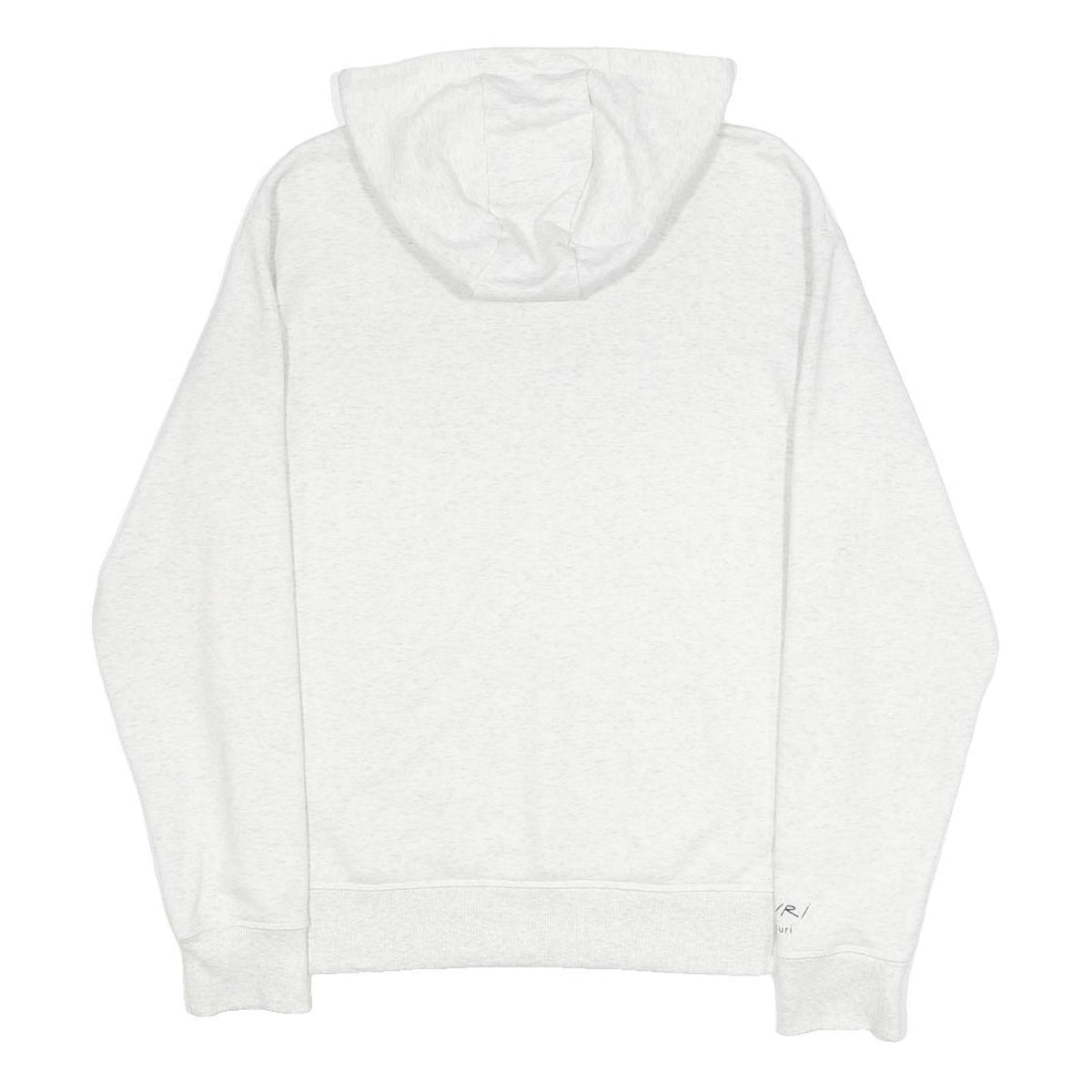 NEW BALANCE Mens White Pullover Hoodie S All Good Graphic Print Casual