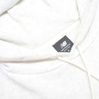 NEW BALANCE Mens White Pullover Hoodie S All Good Graphic Print Casual