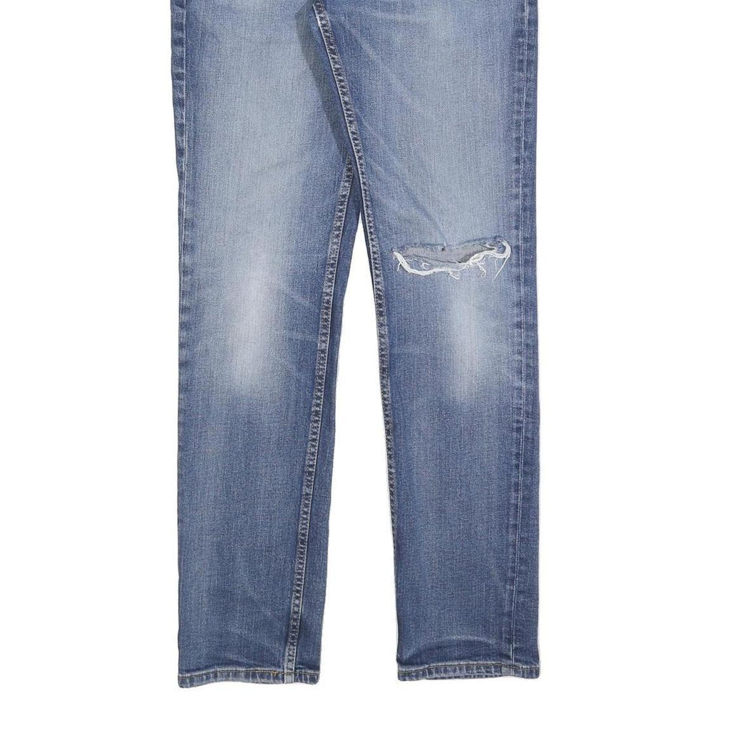 LEVI'S Mens Regular Fit Blue Denim Rinse W32 L34 Slim Leg Jeans