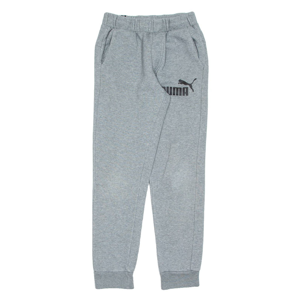 PUMA Mens Joggers Grey Tapered XS W25 L28