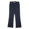 DICKIES Womens Cotton Blend Navy Regular Fit Bootcut Trousers W32 L36