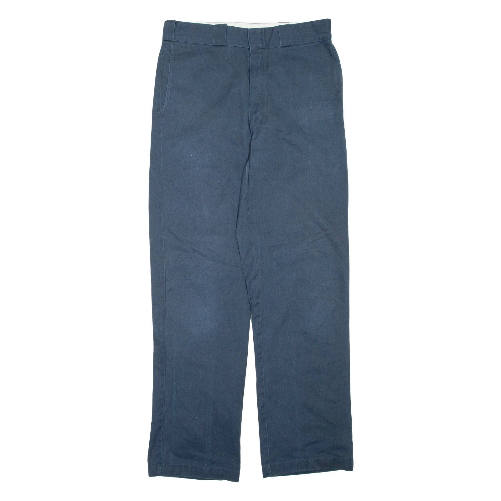 DICKIES Mens Trousers Blue Regular Straight W32 L31