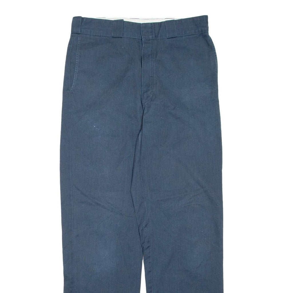 DICKIES Mens Trousers Blue Regular Straight W32 L31