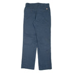 DICKIES Mens Trousers Blue Regular Straight W32 L31