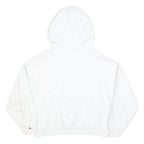 KARL KANI Womens White Red & Navy Pullover Hoodie S Logo Embroidered