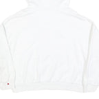 KARL KANI Womens White Red & Navy Pullover Hoodie S Logo Embroidered