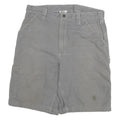 CARHARTT Mens Shorts Grey Casual Cargo Cotton Blend XL W34 Workwear