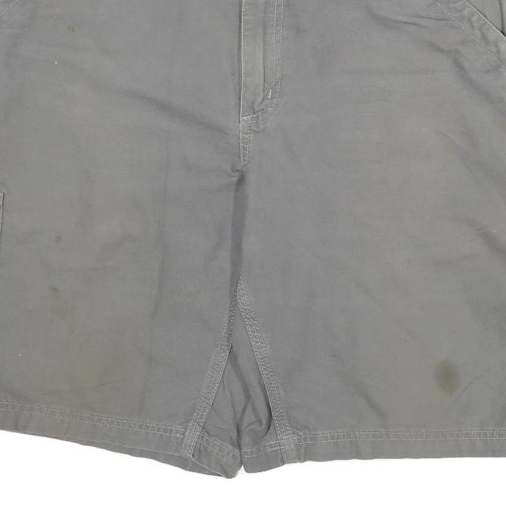CARHARTT Mens Shorts Grey Casual Cargo Cotton Blend XL W34 Workwear