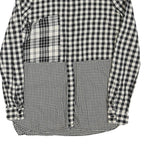 ZARA Womens Black & White Check Printed Shirt Long Sleeve Collared XS