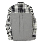 ZARA Womens Black & White Check Printed Shirt Long Sleeve Collared XS