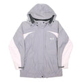 JACK WOLFSKIN Womens Grey & Pale Pink Outdoor Jacket UK 8 Polyamide Hooded Zip