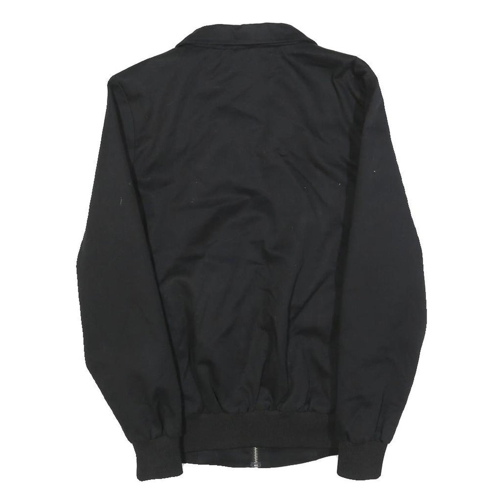 HARRINGTON Mens Black Classic Jacket XS Cotton Blend Zip Plain Casual Outerwear