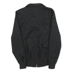 HARRINGTON Mens Black Classic Jacket XS Cotton Blend Zip Plain Casual Outerwear