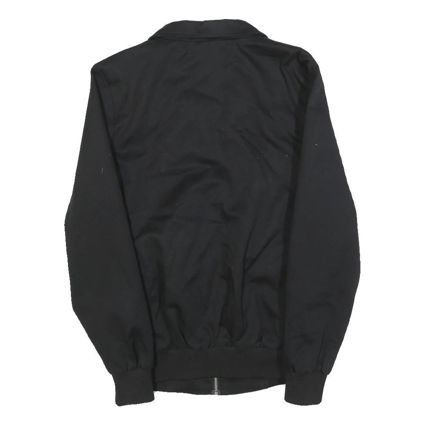 HARRINGTON Mens Black Classic Jacket XS Cotton Blend Zip Plain Casual Outerwear