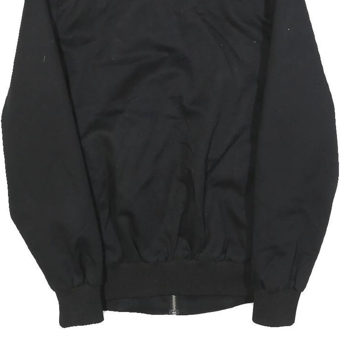 HARRINGTON Mens Black Classic Jacket XS Cotton Blend Zip Plain Casual Outerwear