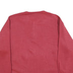 CRAFT BAY Womens Red Button Neck L Sweatshirt Cotton Blend Casual Pullover