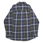 ANCHORAGE Mens Blue & Olive Check Shirt XL Long Sleeve Cotton Casual