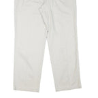 DOCKERS Mens Cotton Blend Beige Regular Straight Trousers W36 L30 Classic Zip