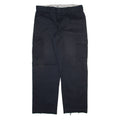 DICKIES Cargo Mens Trousers Black Relaxed Straight W38 L32