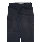 DICKIES Cargo Mens Trousers Black Relaxed Straight W38 L32