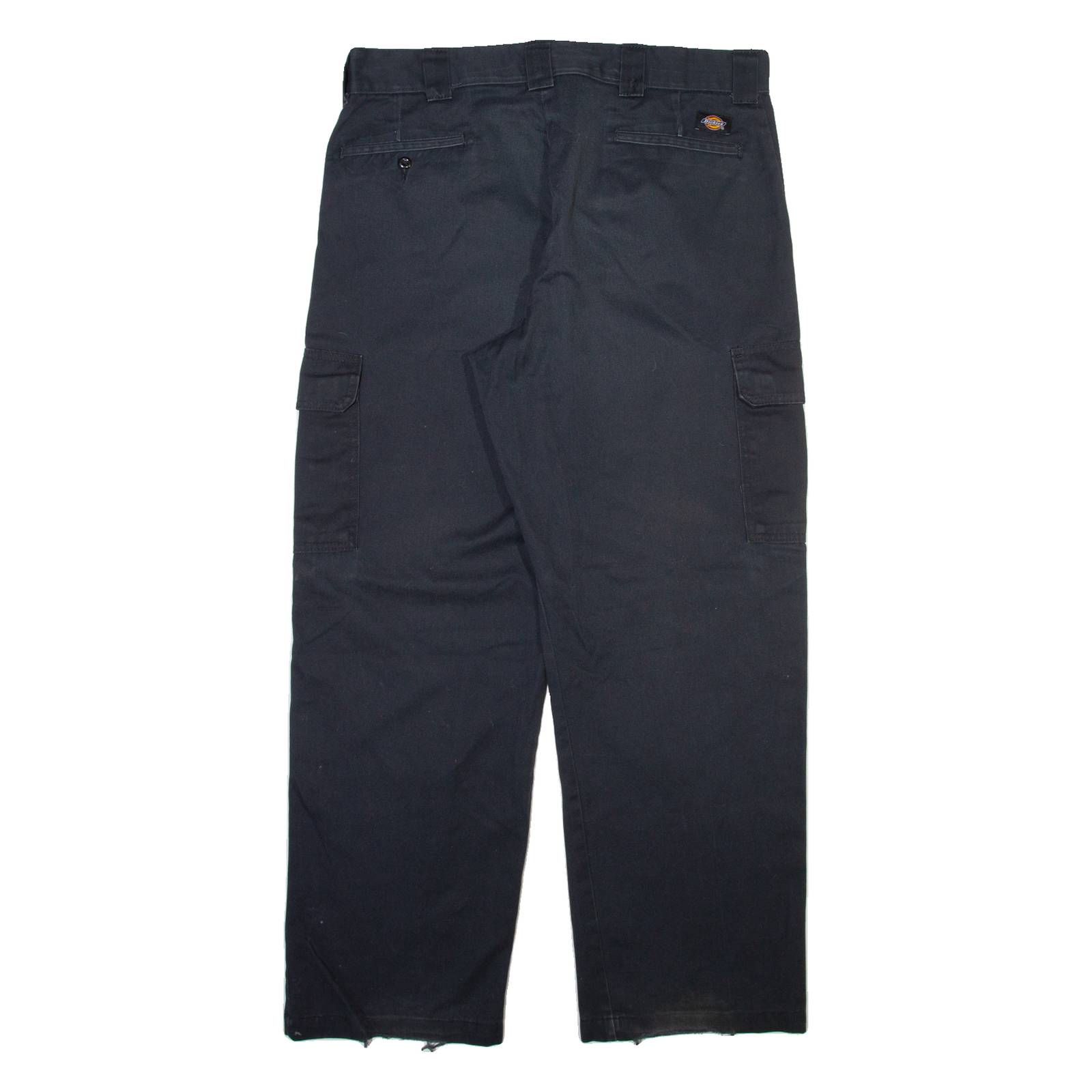 DICKIES Cargo Mens Trousers Black Relaxed Straight W38 L32