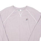 FILA Womens Lilac Sweatshirt XL Crew Neck Cotton Blend Casual Pullover
