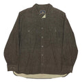 FREEDOM FOUNDRY Mens Brown Shirt XL Cotton Blend Casual Button-Up Pocket Detail