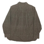 FREEDOM FOUNDRY Mens Brown Shirt XL Cotton Blend Casual Button-Up Pocket Detail