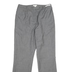 PENDLETON Womens Wool Grey Regular Fit Straight Leg Trousers W32 L31 Smart