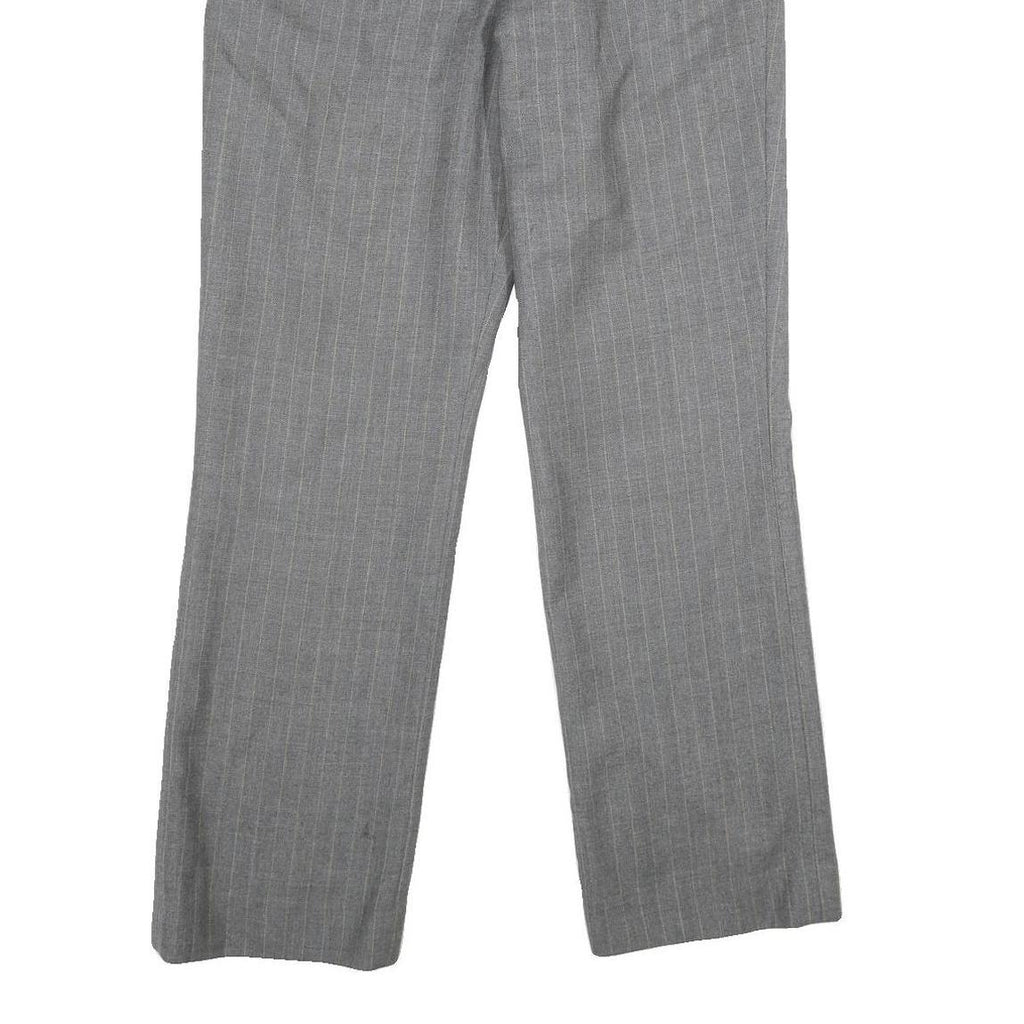 PENDLETON Womens Wool Grey Regular Fit Straight Leg Trousers W32 L31 Smart