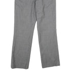 PENDLETON Womens Wool Grey Regular Fit Straight Leg Trousers W32 L31 Smart