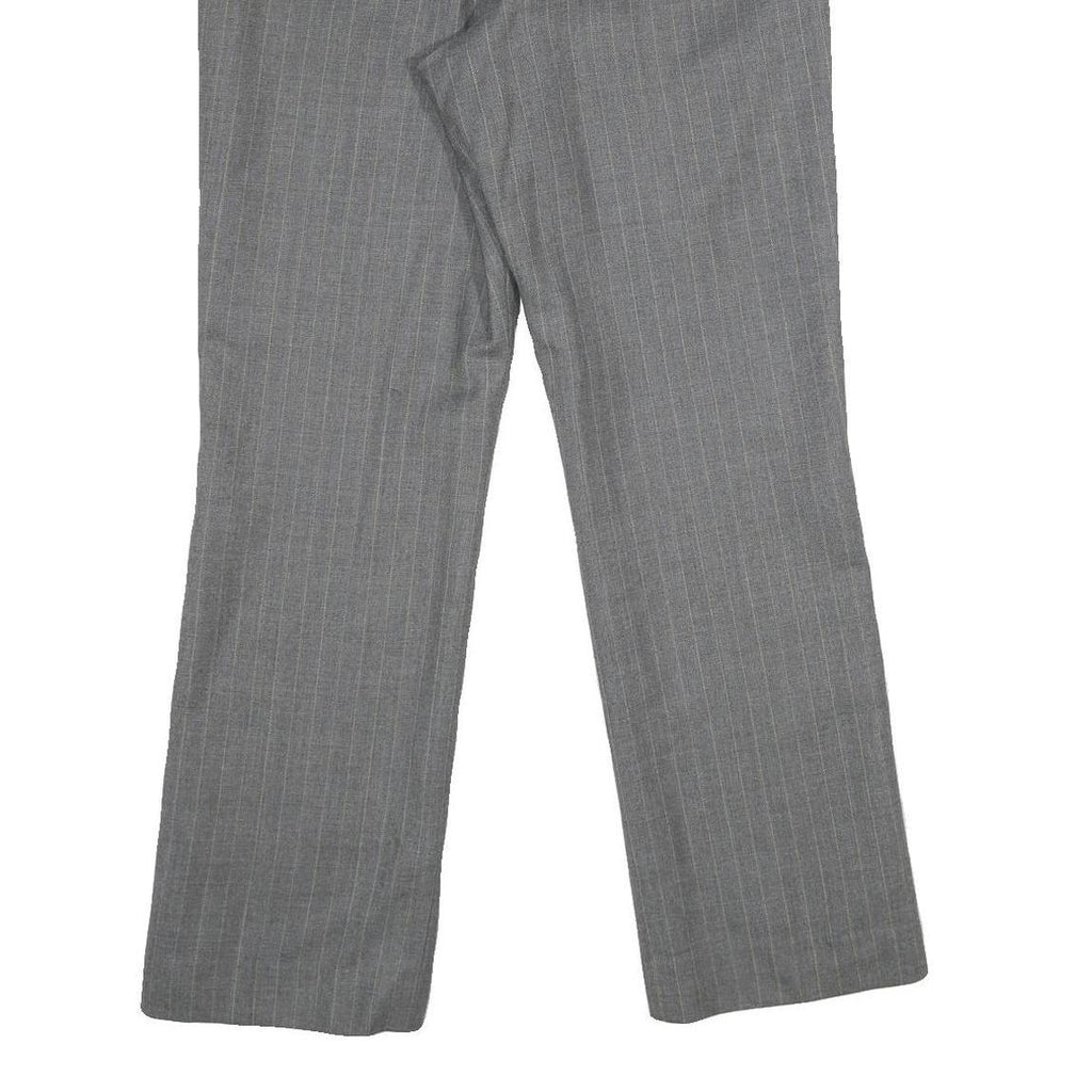 PENDLETON Womens Wool Grey Regular Fit Straight Leg Trousers W32 L31 Smart