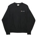 CHAMPION REVERSE WEAVE Mens Black Cotton Blend Crew Neck Sweatshirt S Classic