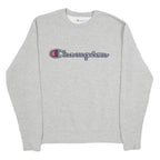 CHAMPION Mens Grey Crew Neck M Cotton Blend Pullover Sweatshirt