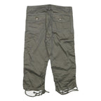 CREST Womens Shorts Grey Cargo Casual M W28 Cotton Blend Drawstring