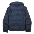 BOSS HUGO BOSS Womens Blue Quilted Jacket UK 8 Polyamide Zip Classic Outdoor