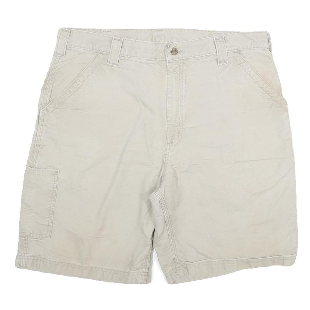 CARHARTT Mens Shorts Beige Casual 2XL W38 Cotton Blend Durable Workwear