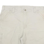 CARHARTT Mens Shorts Beige Casual 2XL W38 Cotton Blend Durable Workwear